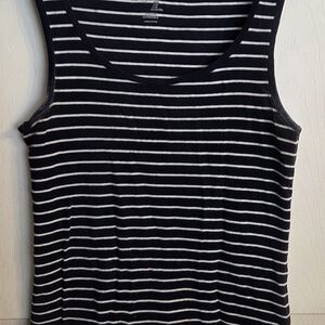 GAP Blue and White Striped Tank Top